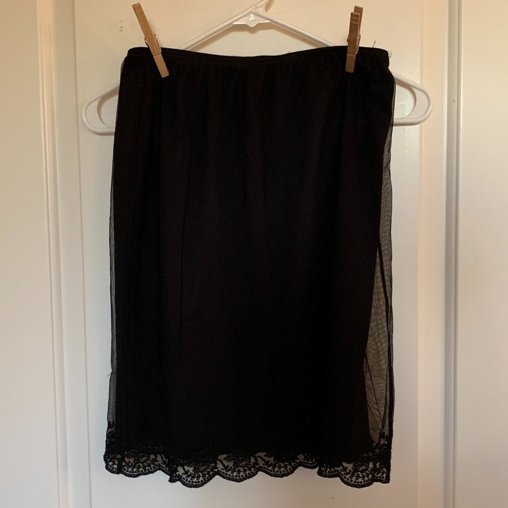 Express Black Tulle/Lacy Skirt